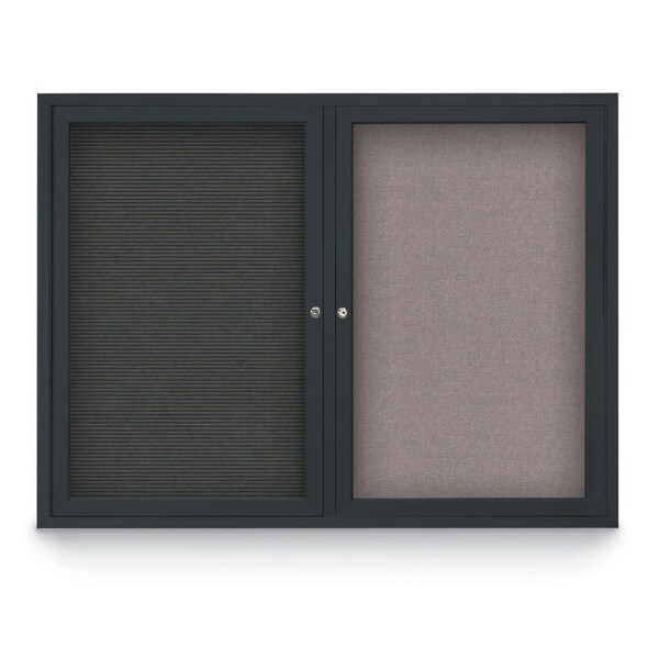 Corkboard, Surf/Black, 72" X36"